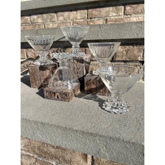 Anchor Hocking Berwick Boopie Clear Glass Champagne/Sherbet Coupe. - Picture 9 of 9